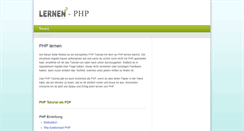 Desktop Screenshot of php.lernenhoch2.de